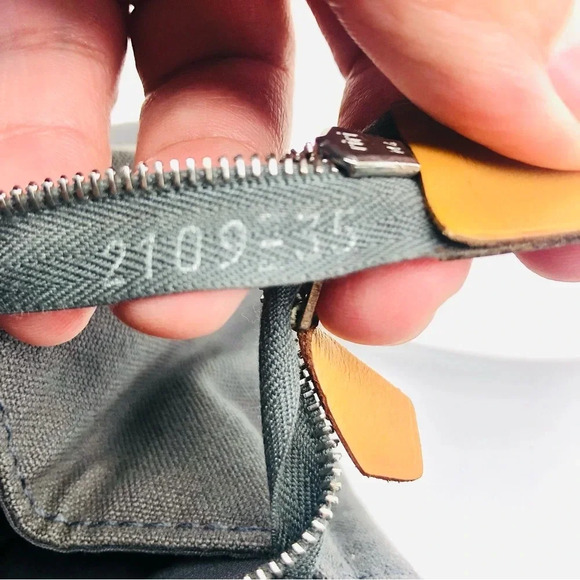 Authentic Hermes Fourre Tout Canvas Clutch Bag and Wallet Organizer Set EUC - Picture 8 of 17